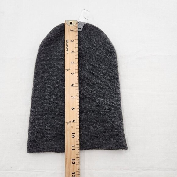 Goodfellow & Co Mens Charcoal Gray One Size Knit Beanie Winter Hat - Picture 3 of 4